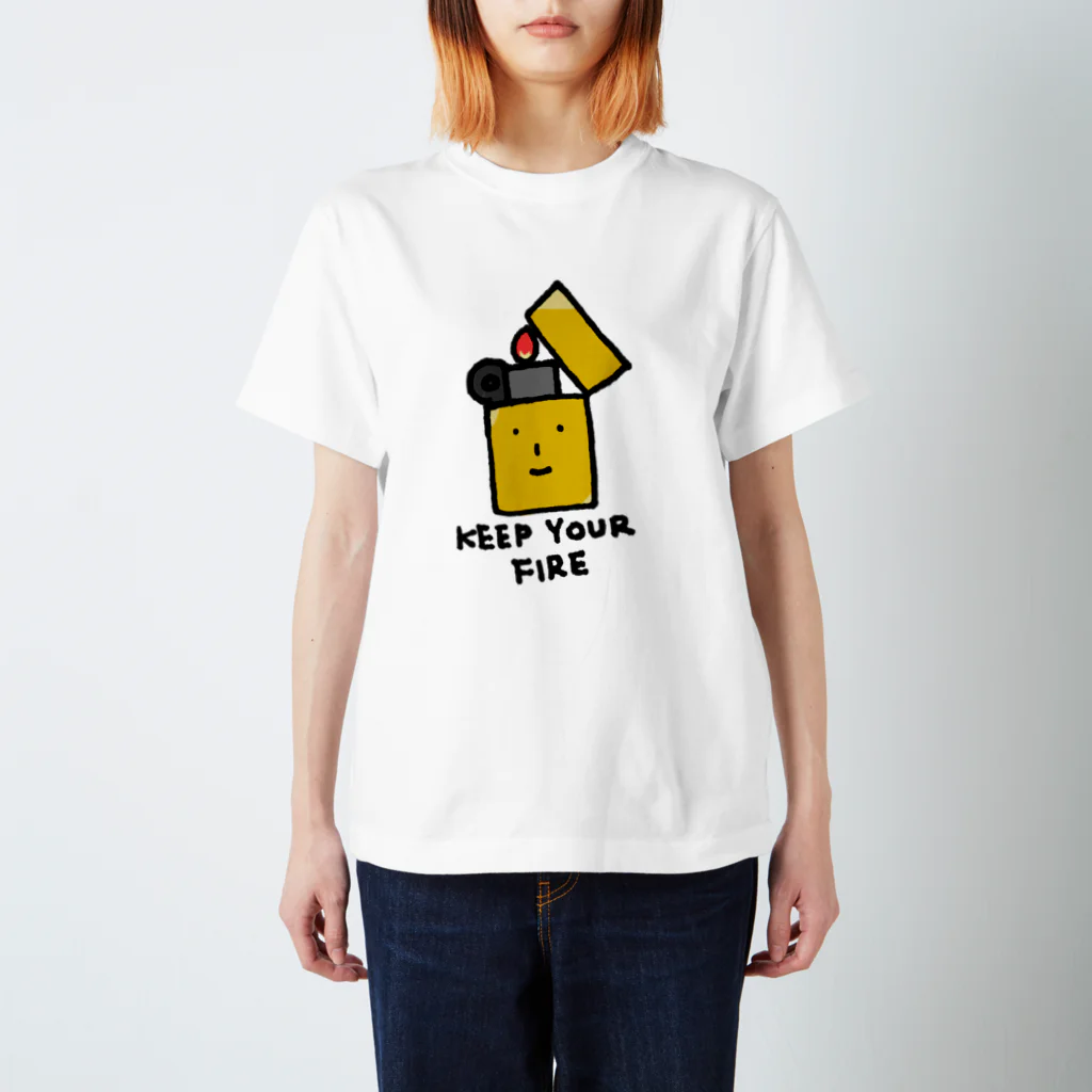 Mark Squier Design SUZURI店のKeep your Fire Goods スタンダードTシャツ