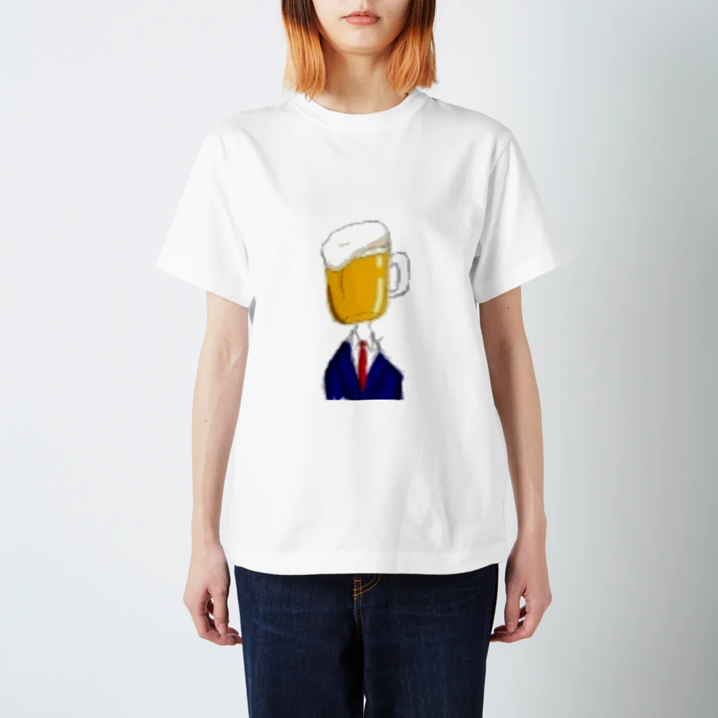 🐅🍷虎夜のビールマン スタンダードTシャツ