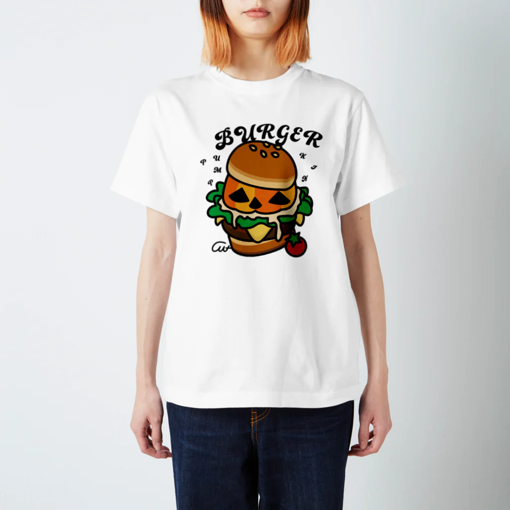 イラスト MONYAAT のバーガー スタンダードTシャツ