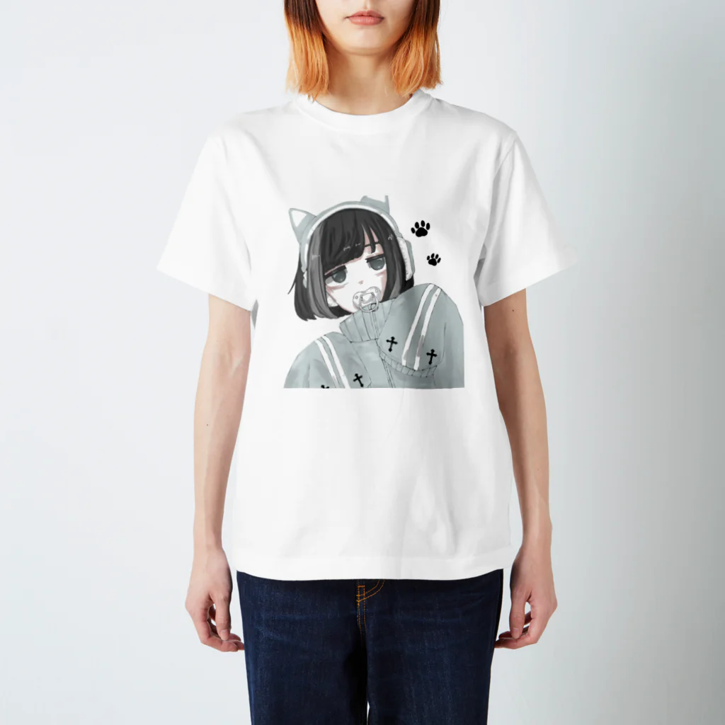 つきまるのゲーム少女 Regular Fit T-Shirt