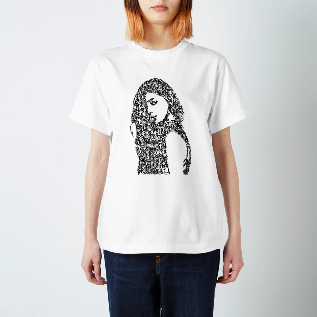 Gallery7のwoman's face#1 Regular Fit T-Shirt