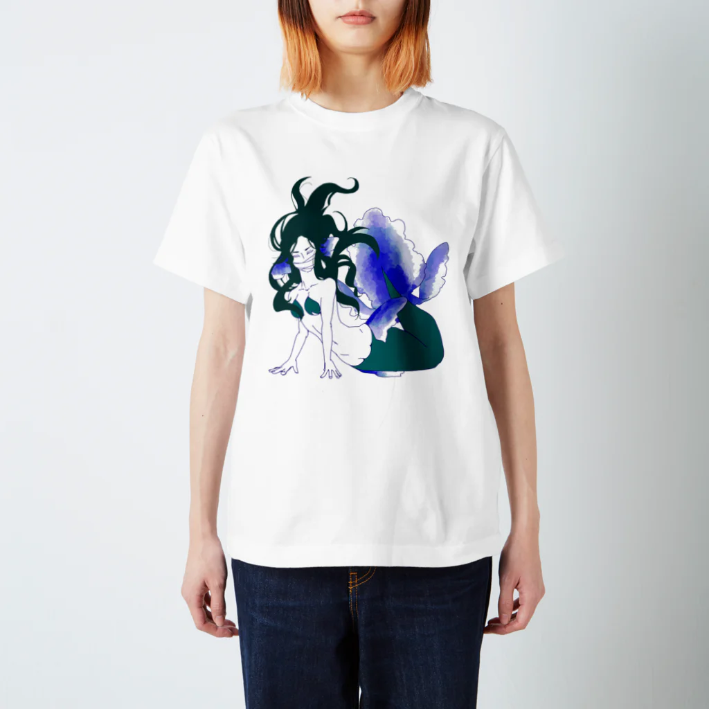 BRILLIANT-TAILの金魚姫　青 スタンダードTシャツ