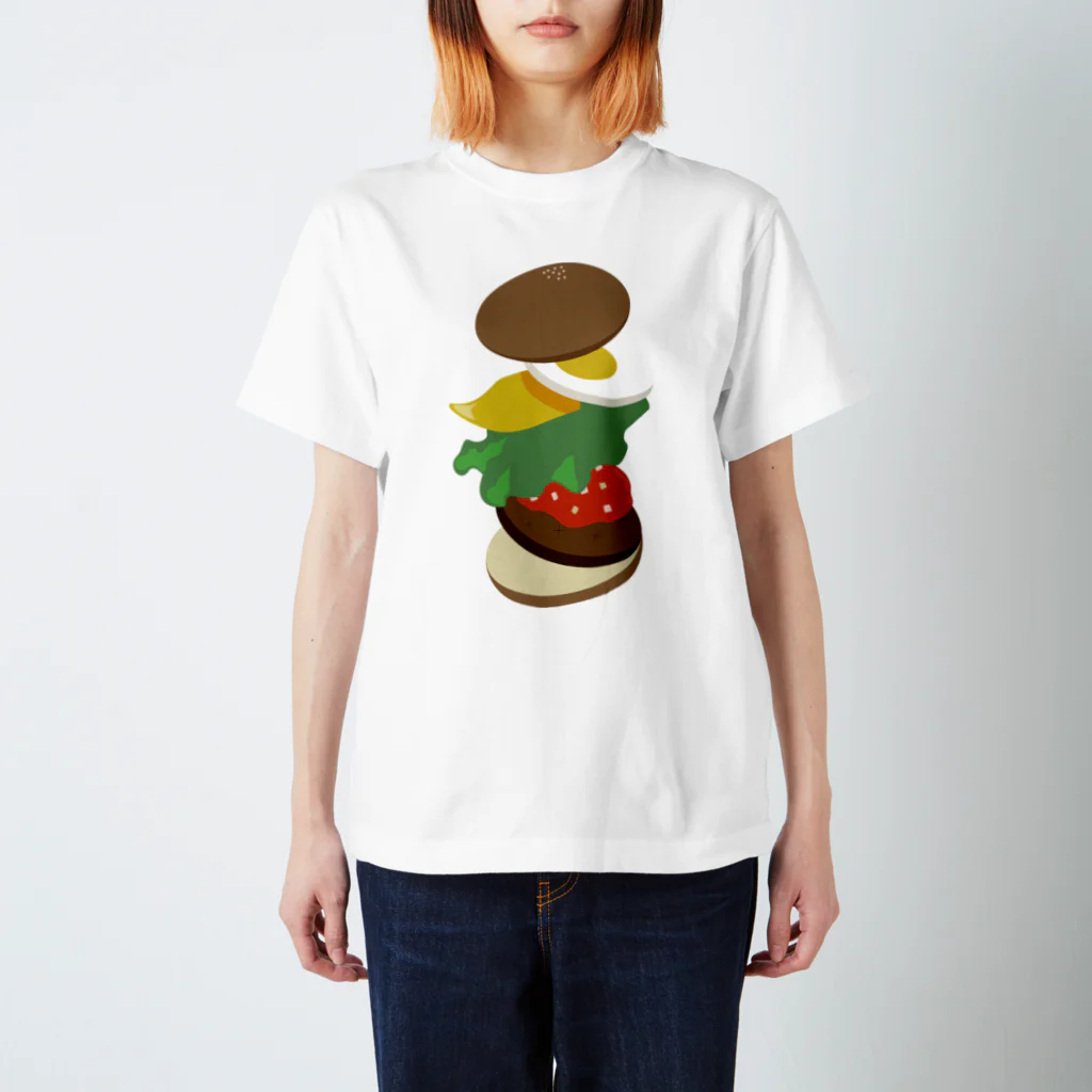 AWESOME HAMBURGERのエッグチーズバーガー スタンダードTシャツ