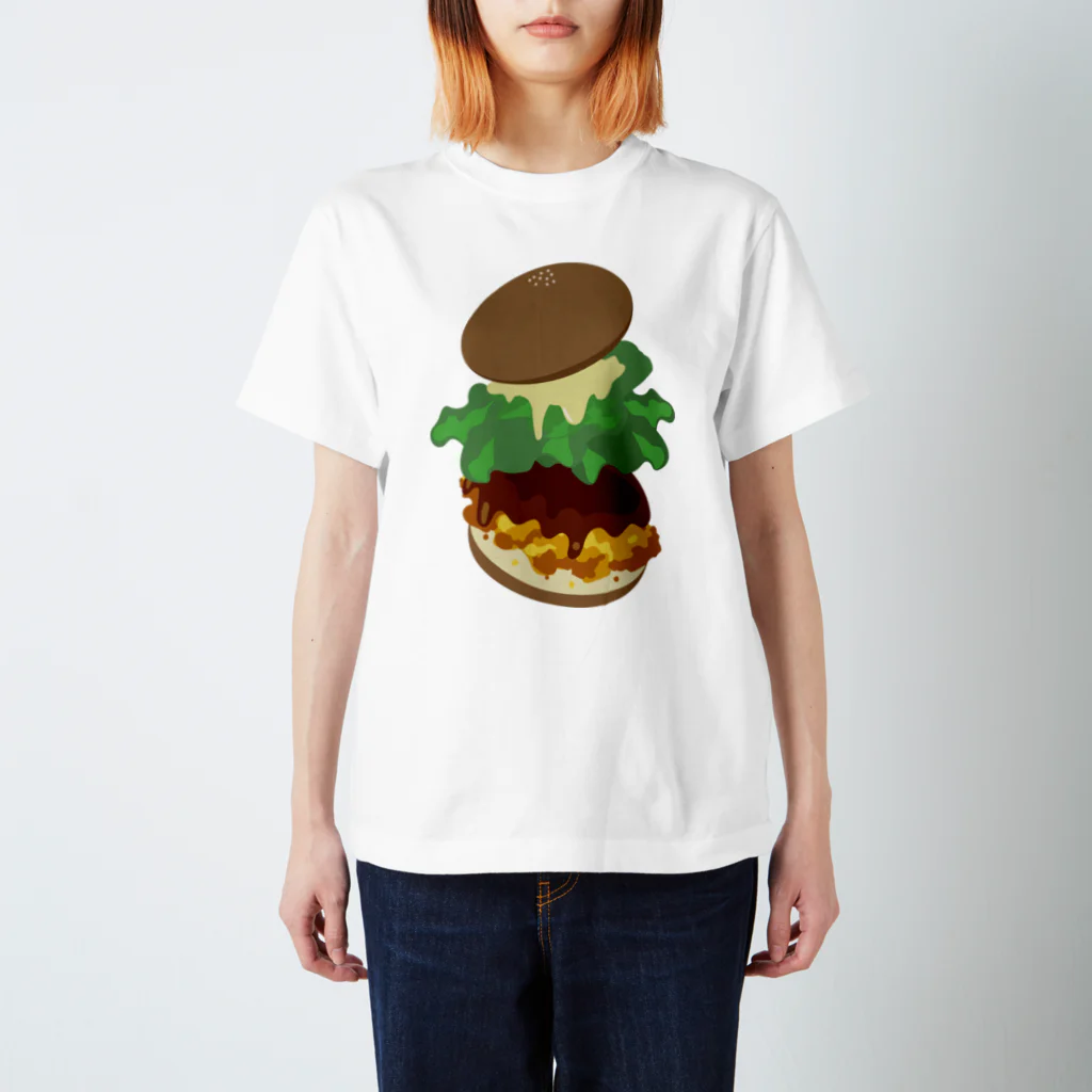 AWESOME HAMBURGERのチキンフィレサンド スタンダードTシャツ