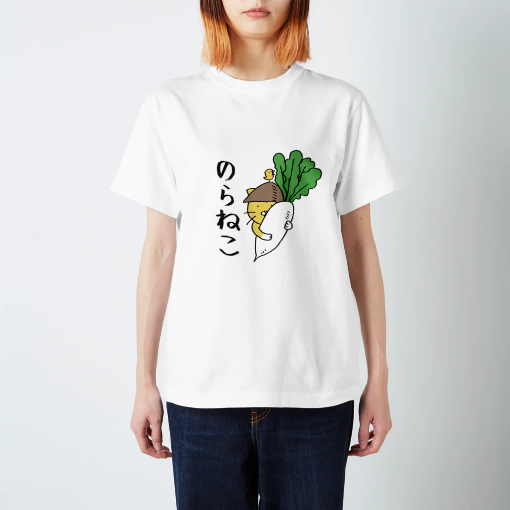 SHOUDOUBUTSUののらねこ Regular Fit T-Shirt