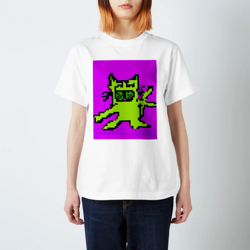 Uchidenocozuchiのドット絵ちび太 スタンダードTシャツ