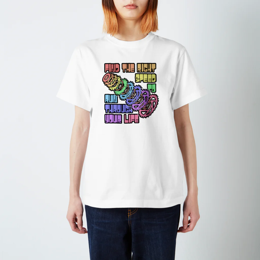 NECOSUKE'S DEPT STOREのSprocket Colorful Version スタンダードTシャツ