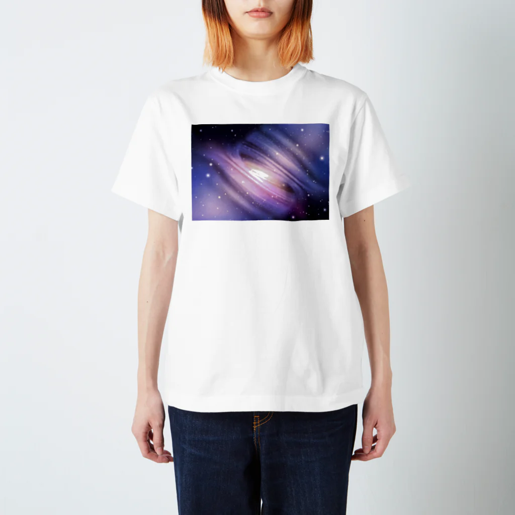 想像部屋の神秘的な宇宙の惑星 スタンダードTシャツ