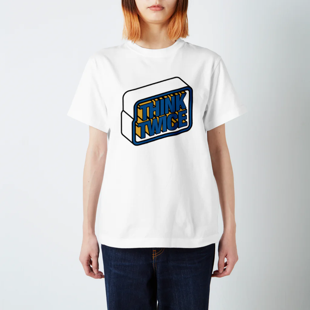 stack5のthink twice Regular Fit T-Shirt