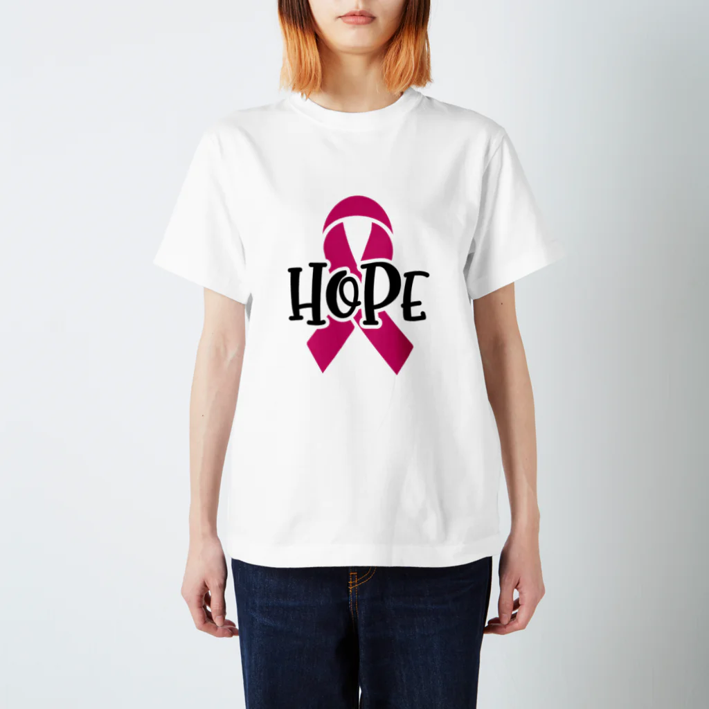 Fred HorstmanのBreast Cancer HOPE  乳がんの希望 Regular Fit T-Shirt