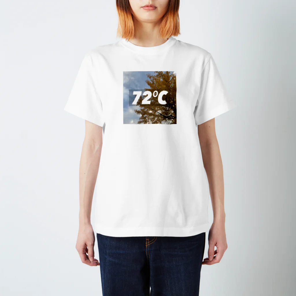 Ku×Ha=72 の72℃(イチョウver) Regular Fit T-Shirt