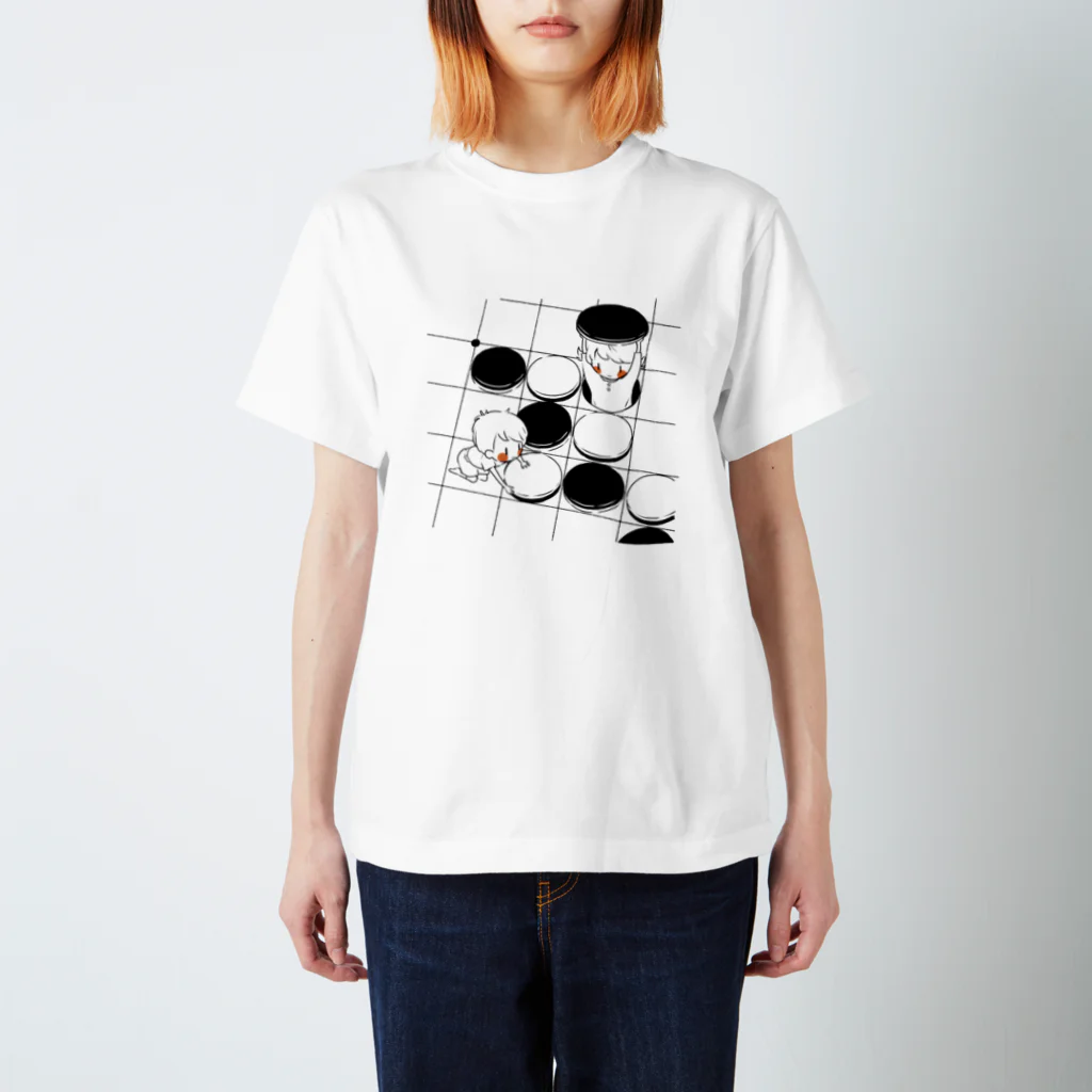 オセロ－線画 / zarazaraspace ( MIuRA )のスタンダードTシャツ