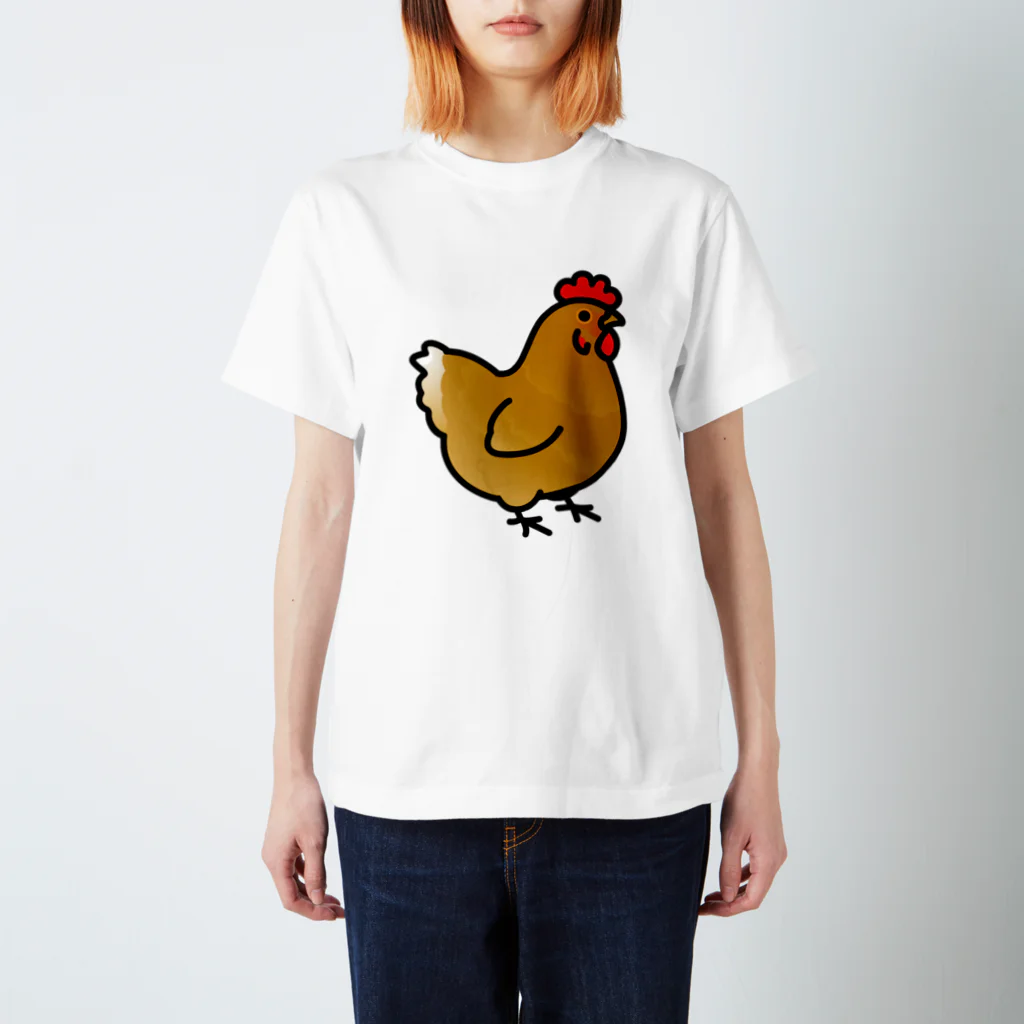 Cody the LovebirdのChubby Bird　ニワトリ スタンダードTシャツ