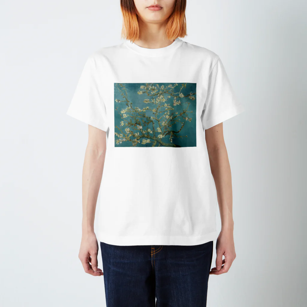 X-Artのゴッホ / 花咲くアーモンドの木の枝(1890) Regular Fit T-Shirt