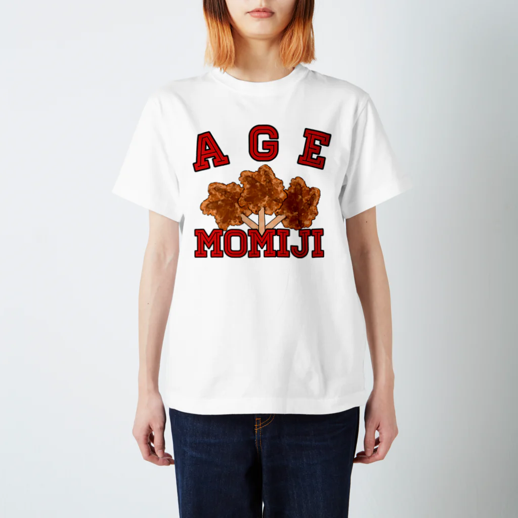 ヘンテコデザイン専門店　SYUNLABOのAGE MOMIJI スタンダードTシャツ