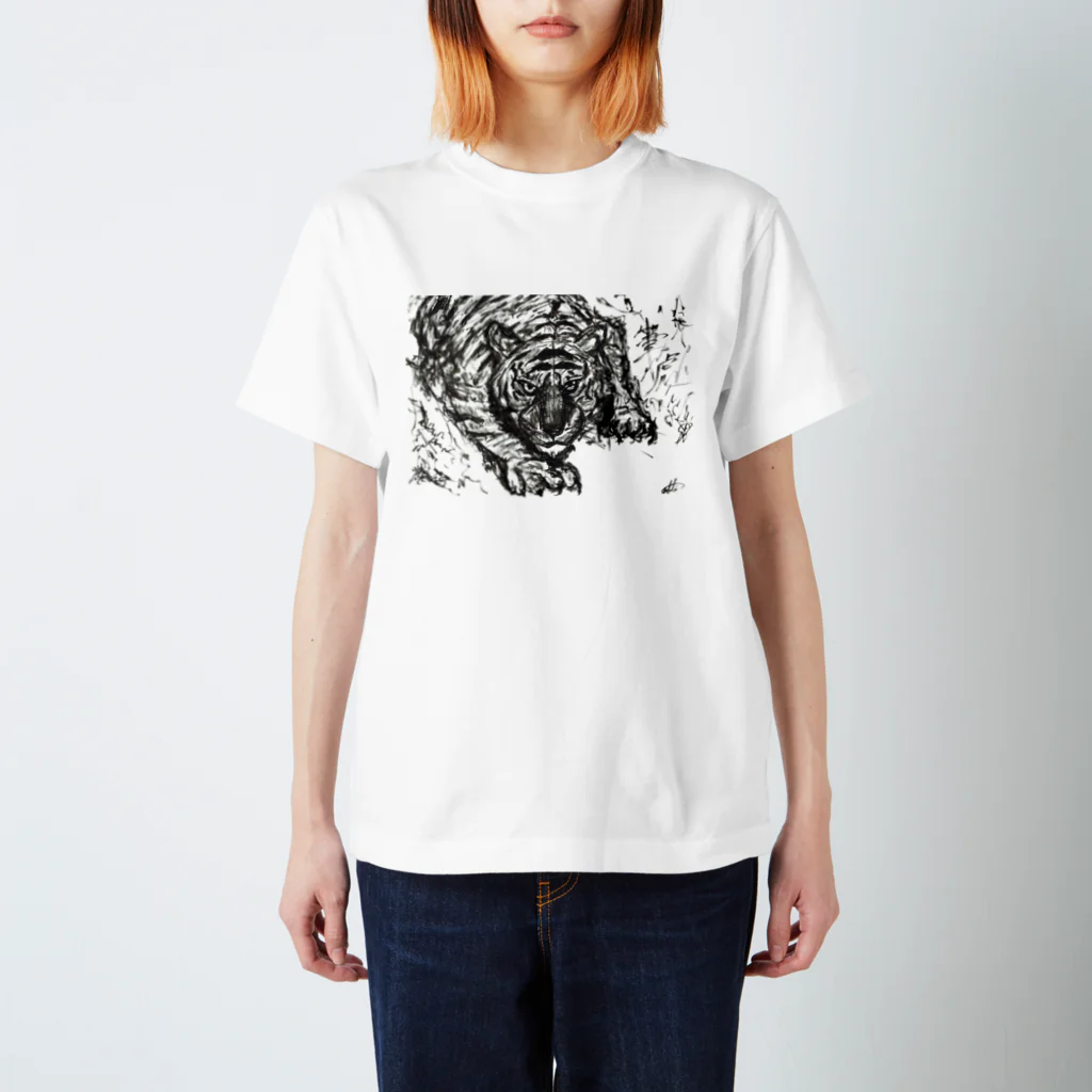 オダッチ(織田 尭)@芸術家の筆虎 Regular Fit T-Shirt