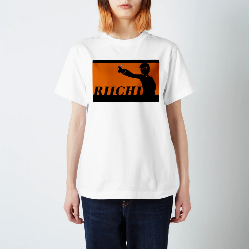 麻雀カッコイイシリーズのRIICHI　オレンジ Regular Fit T-Shirt