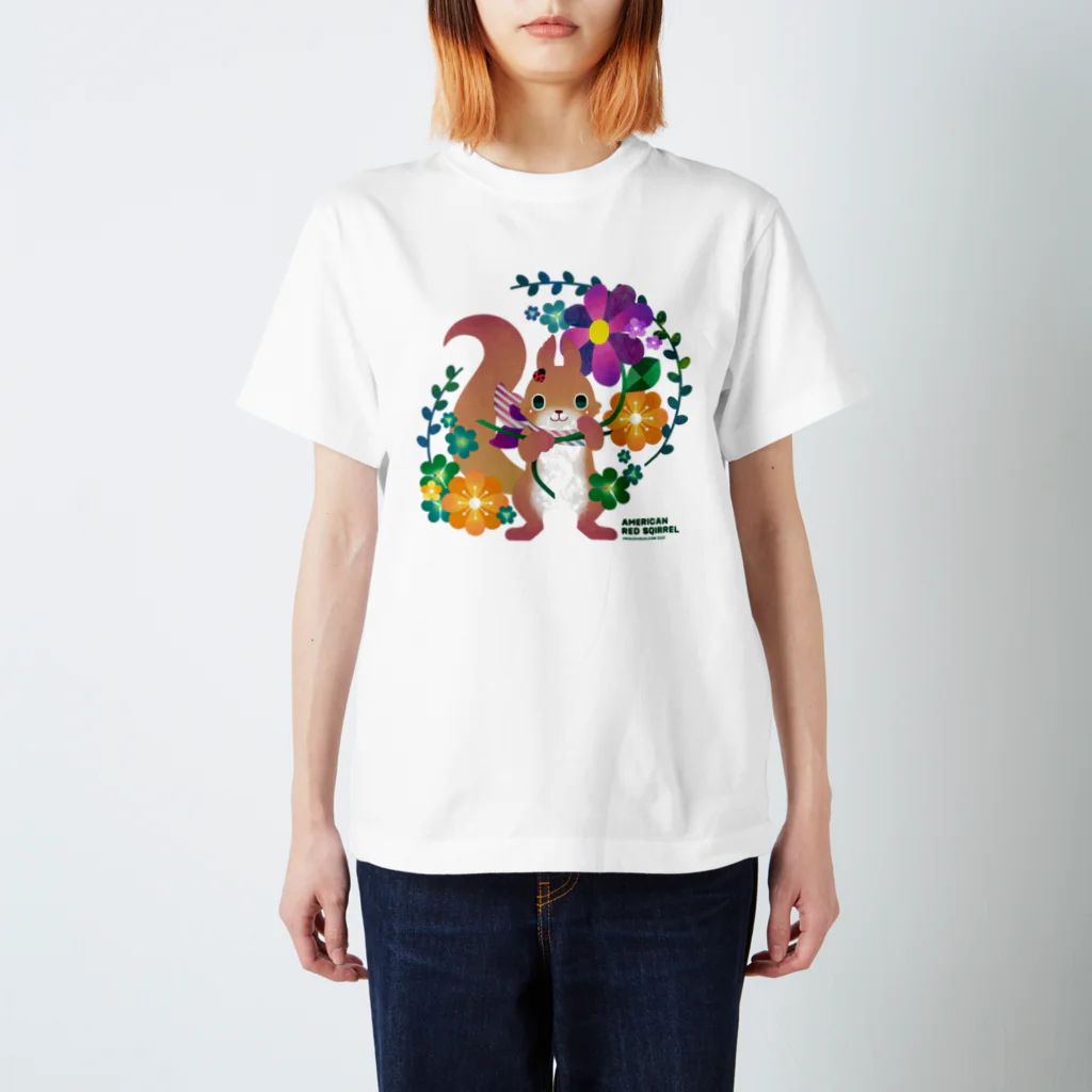 リスさん大好きショップのアメリカアカリスくん Regular Fit T-Shirt