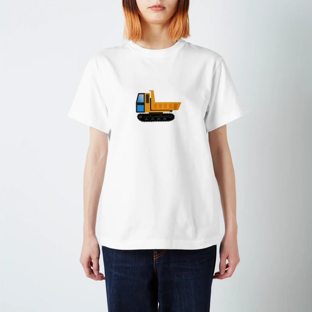 働く車・乗り物Tシャツ／KK商店のクローラーダンプ スタンダードTシャツ