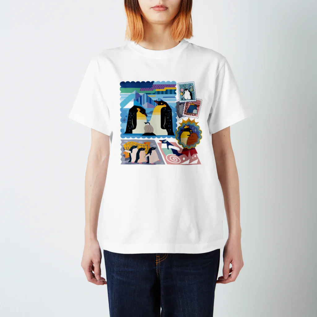 みなとまち層の南半球のペンギンたち Regular Fit T-Shirt