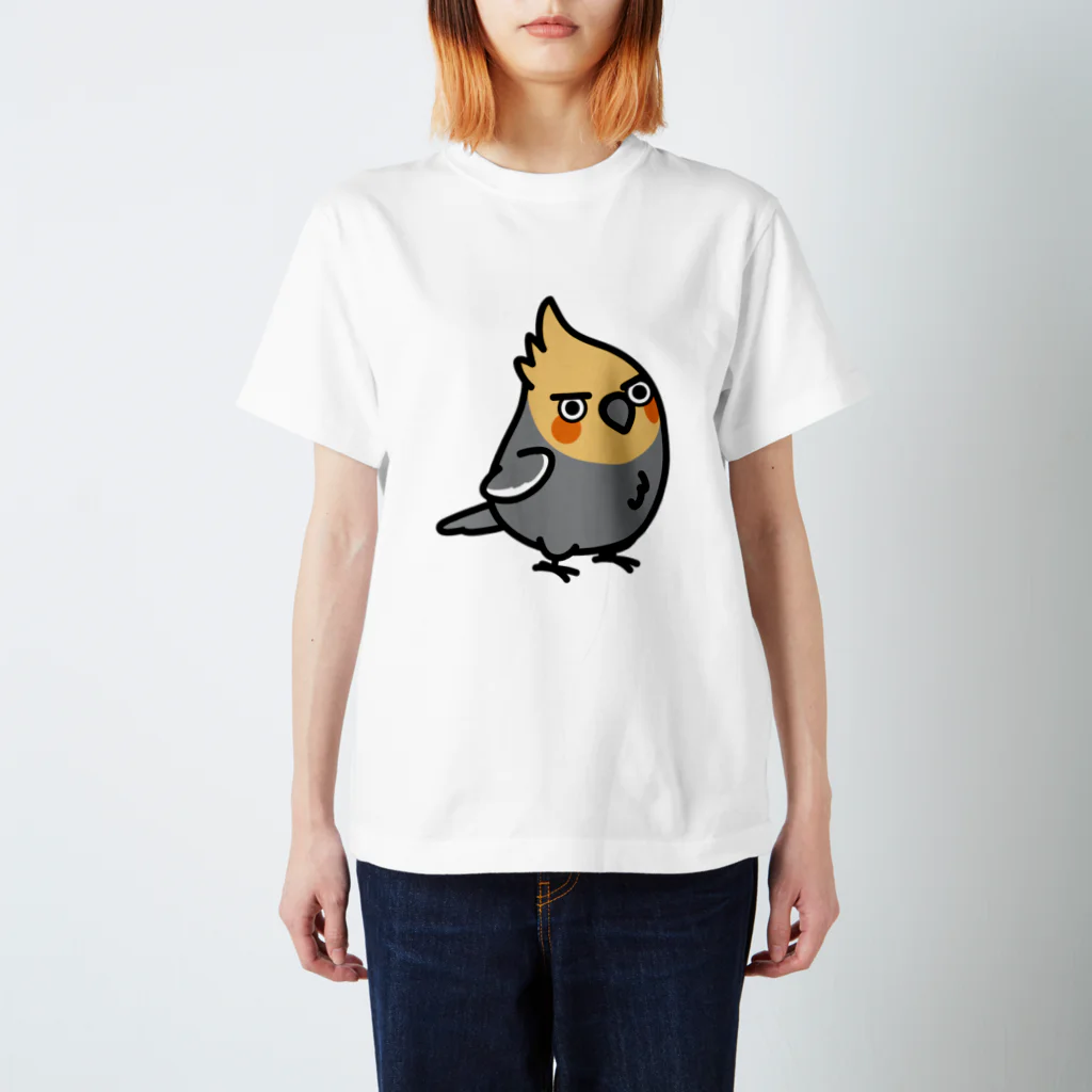 Cody the LovebirdのChubby Bird ちょっと生意気なオカメインコ スタンダードTシャツ