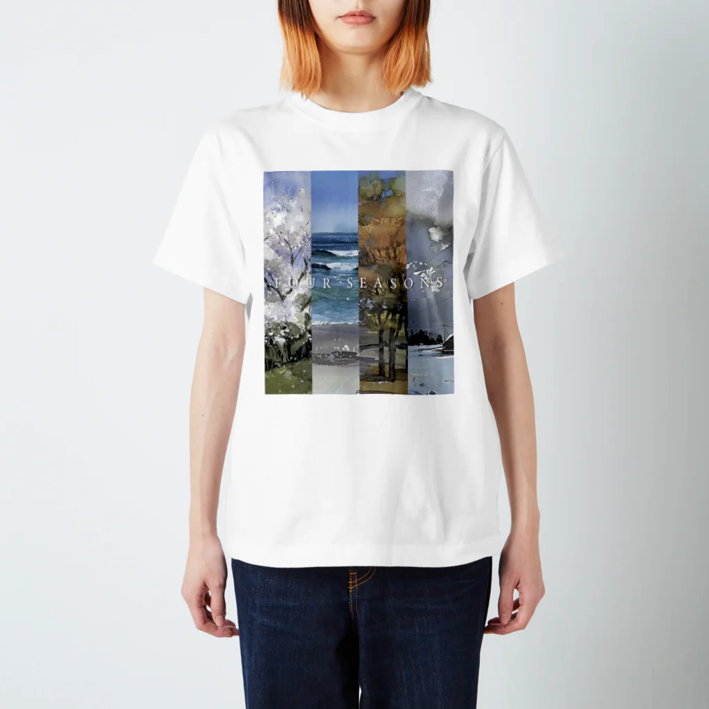 源内コンセプションの【水彩】FOUR SEASONS スタンダードTシャツ