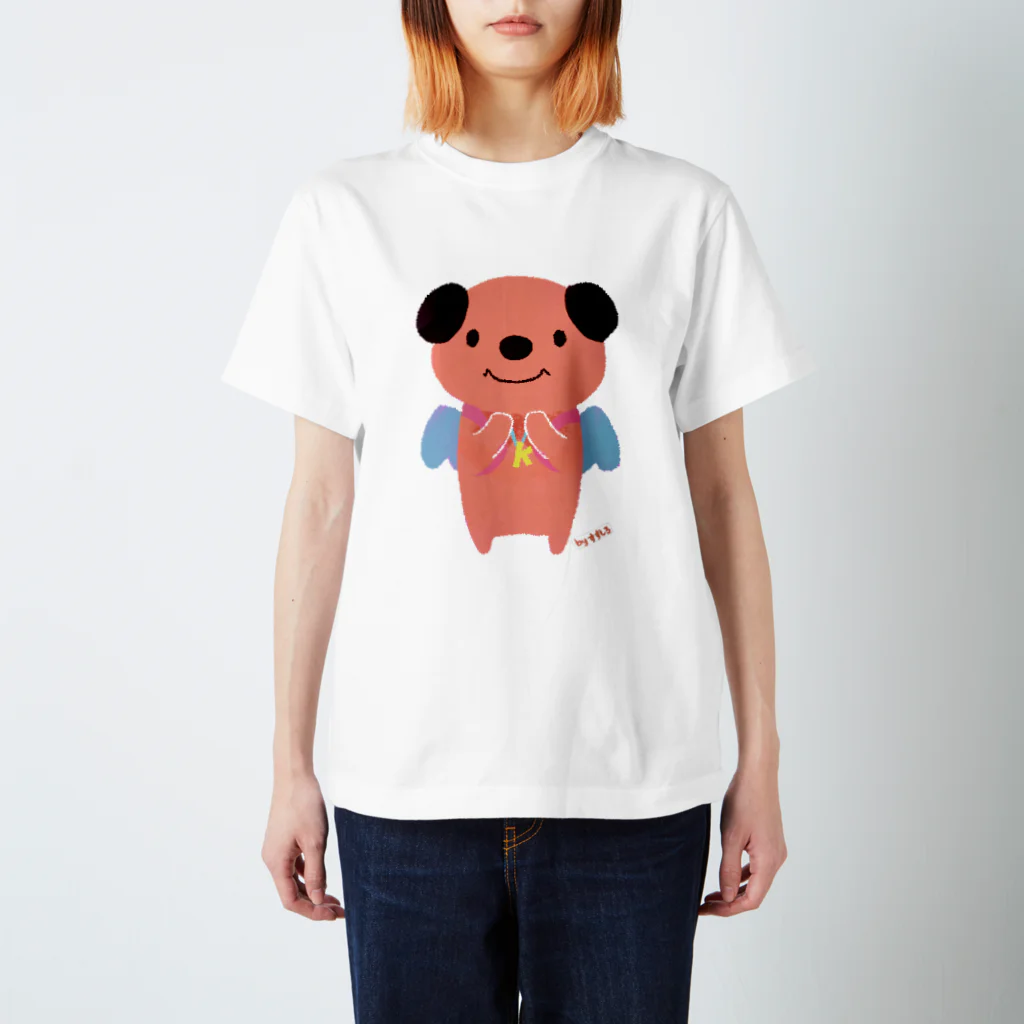 ミポーズハウスの祈り犬かなえのイラスト全身ver スタンダードTシャツ