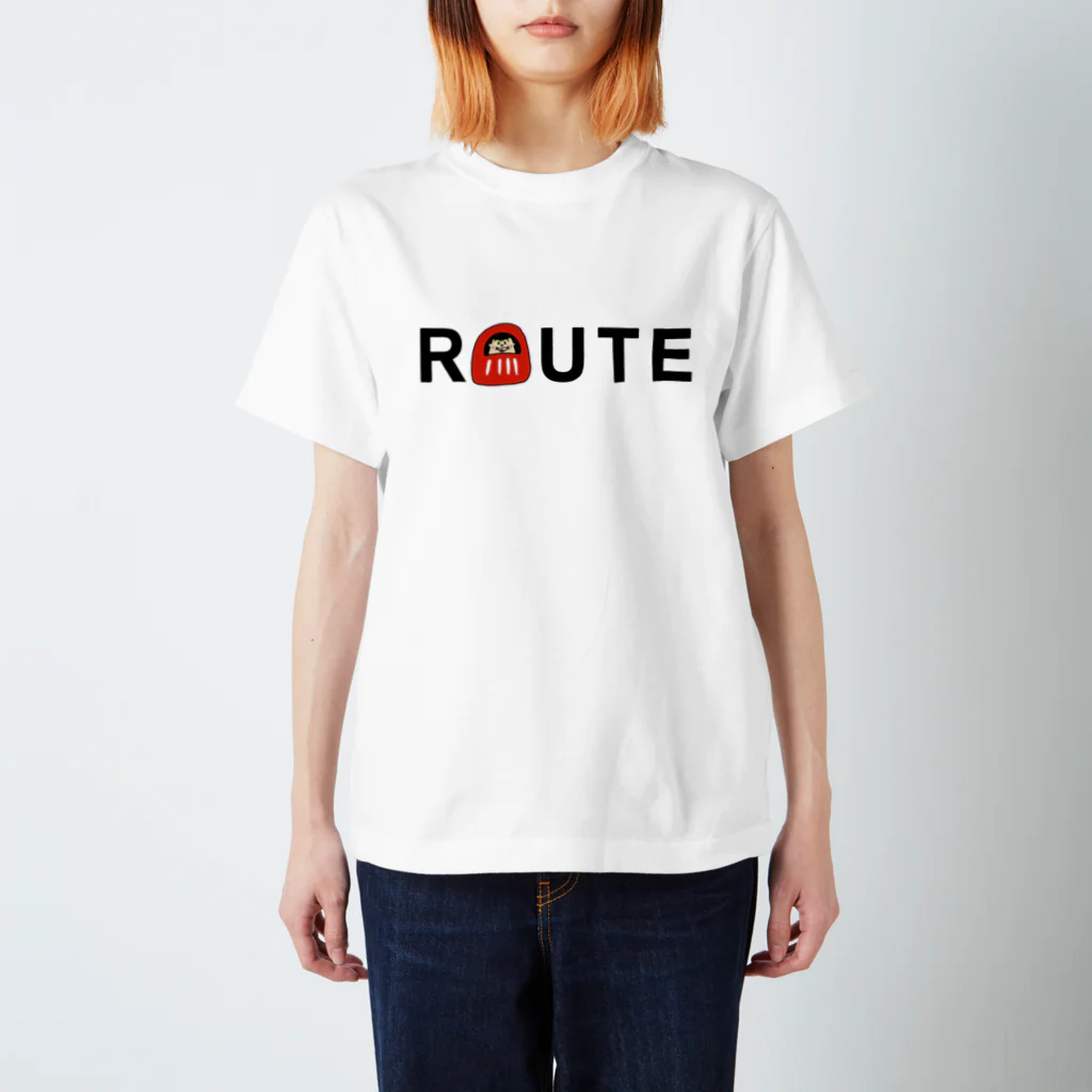 ROUTEのだるまROUTEくん スタンダードTシャツ