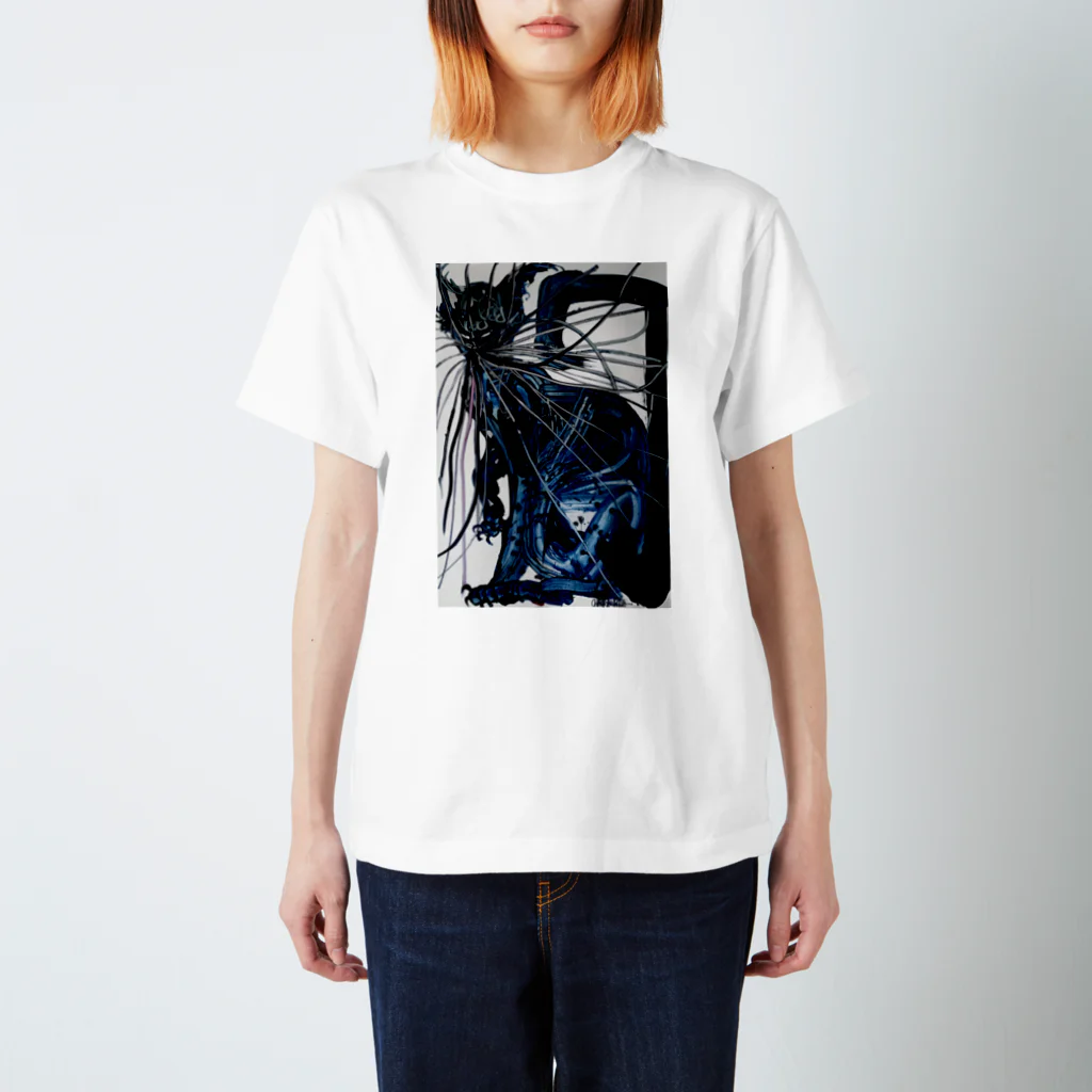 木原千春/KIHACHIHAのBLUE CAT Regular Fit T-Shirt