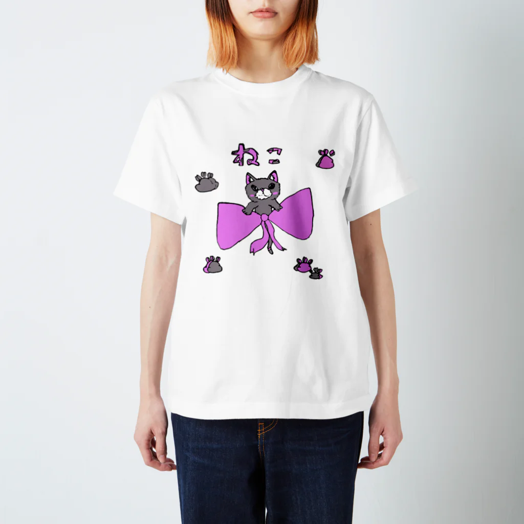 lukanose-kidsのかわねこ Regular Fit T-Shirt