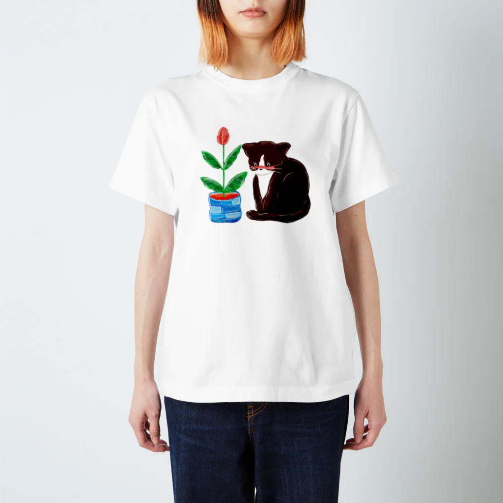 hiiro84のねこの花 Regular Fit T-Shirt