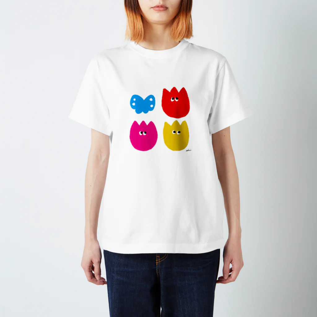 kokoni ここに❤️💛💙💚の💙❤️💕💛 チームスプリング スタンダードTシャツ