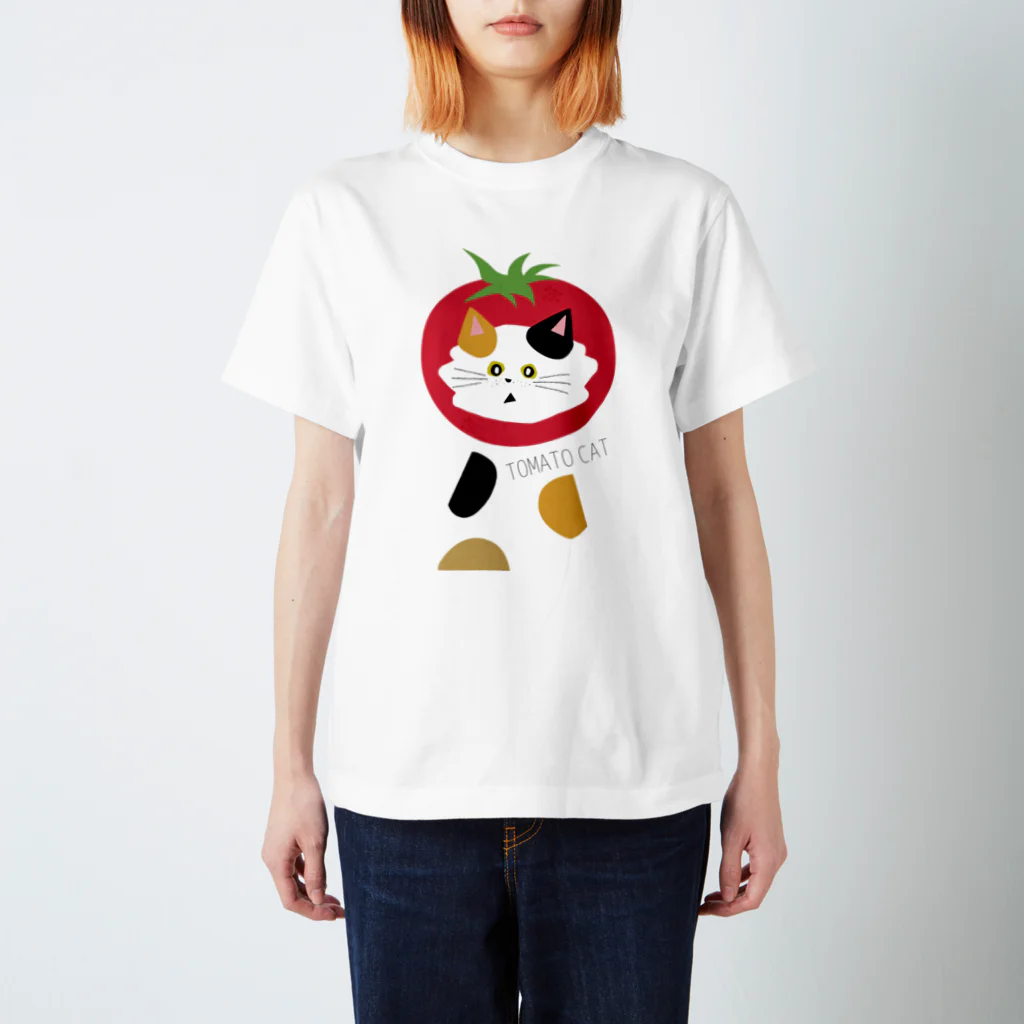 SugarWaterCat SHOPのトマト猫 TOMATO CAT Regular Fit T-Shirt