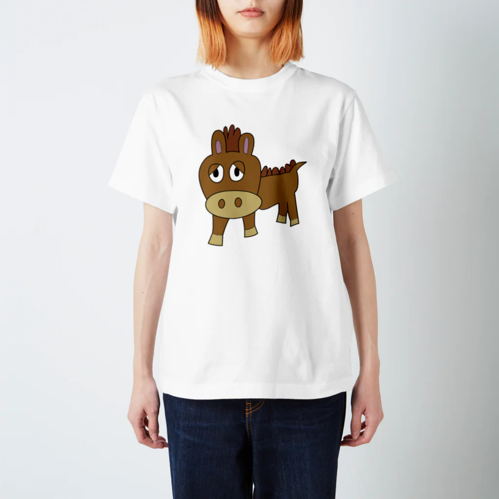 おならっきょのこまりウマ スタンダードTシャツ