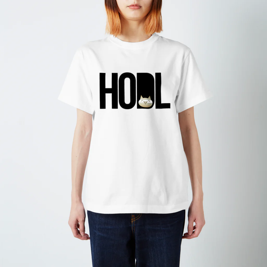 TROPiCALViBESのHODL MONA Blackfont Regular Fit T-Shirt