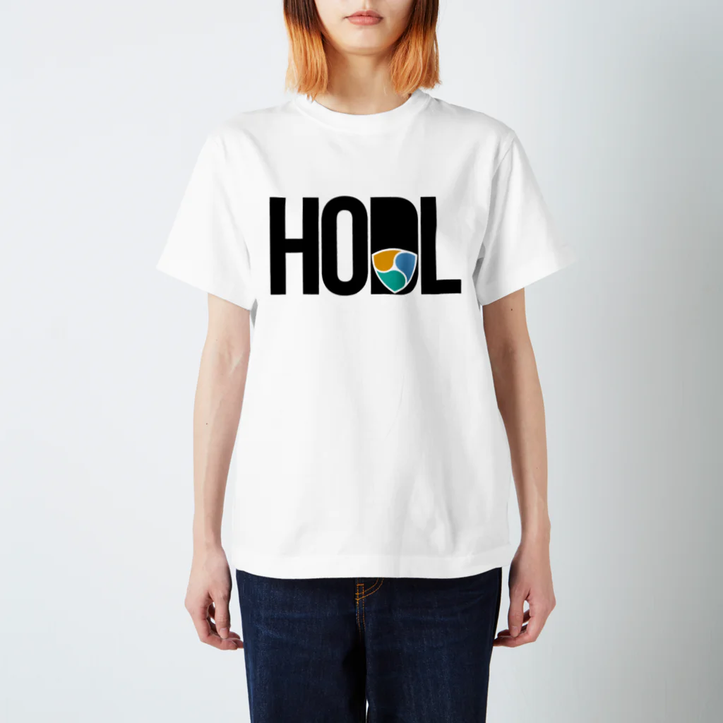 TROPiCALViBESのHODL XEM #2 Blackfont Regular Fit T-Shirt