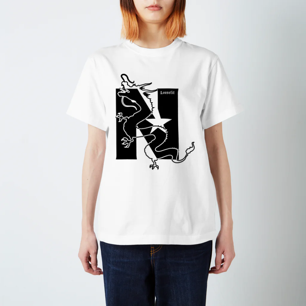 スタジオルーズフィットのルーズフィットNのぼり龍 スタンダードTシャツ