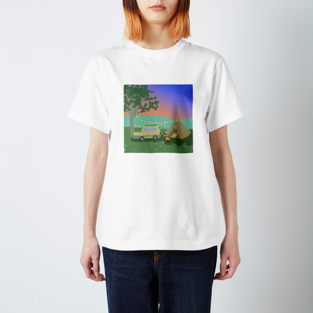 pandaticsのゆうぐれキャンプ Regular Fit T-Shirt