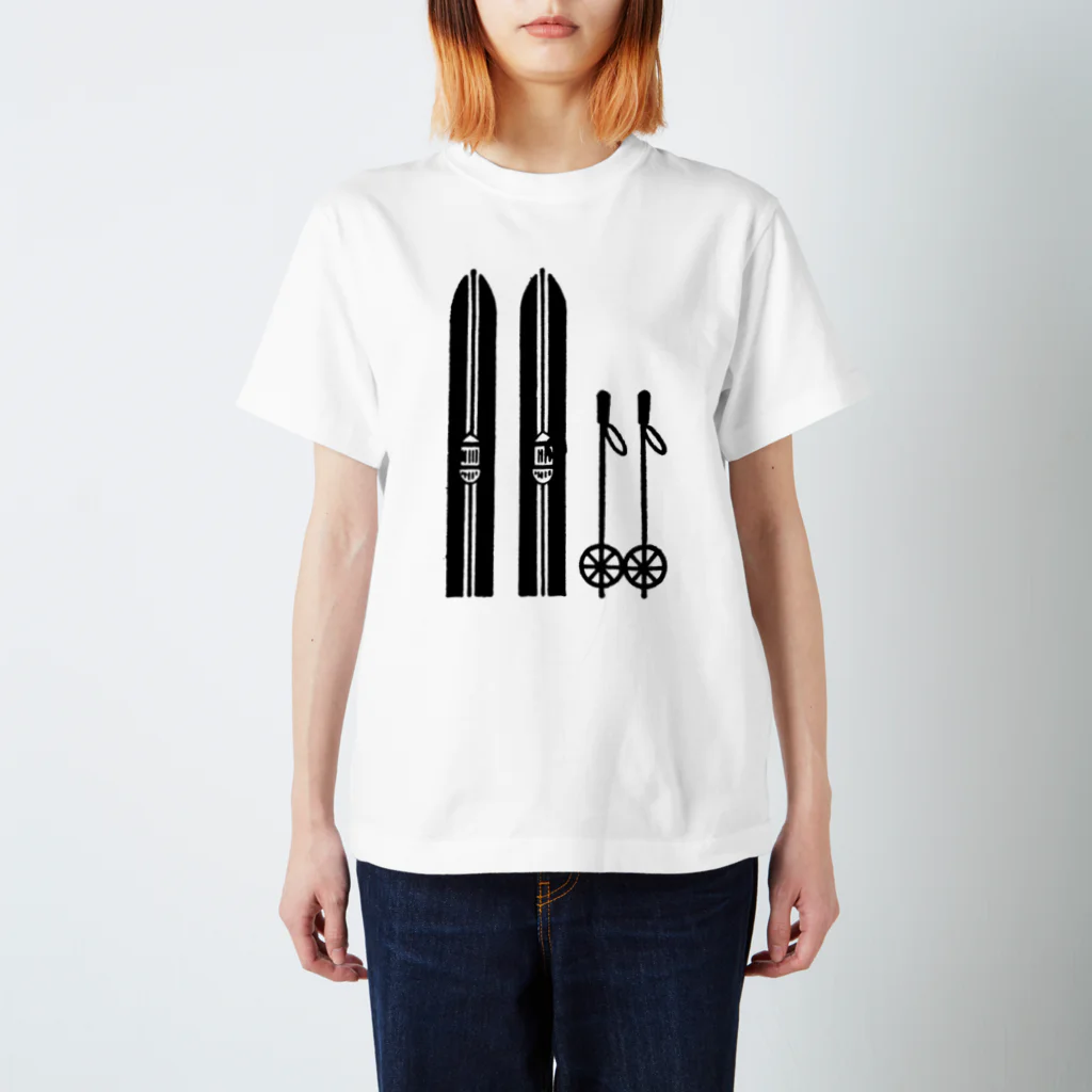 ユキノカケラdesignのレトロスキー スタンダードTシャツ