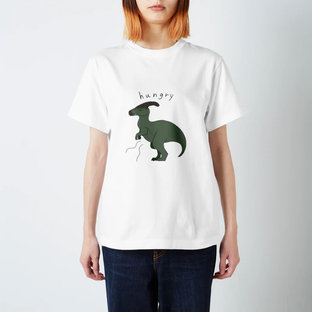 怪獣要塞の腹ペコ恐竜2 スタンダードTシャツ