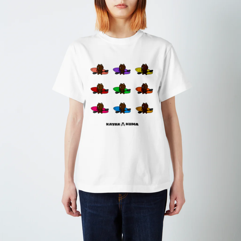 STUDIO SUNLIGHT WEB SHOPのカヤック×クマ（9color） Regular Fit T-Shirt