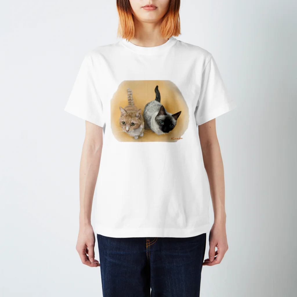 kinako-japanのルルちゃん　茶々丸さん スタンダードTシャツ