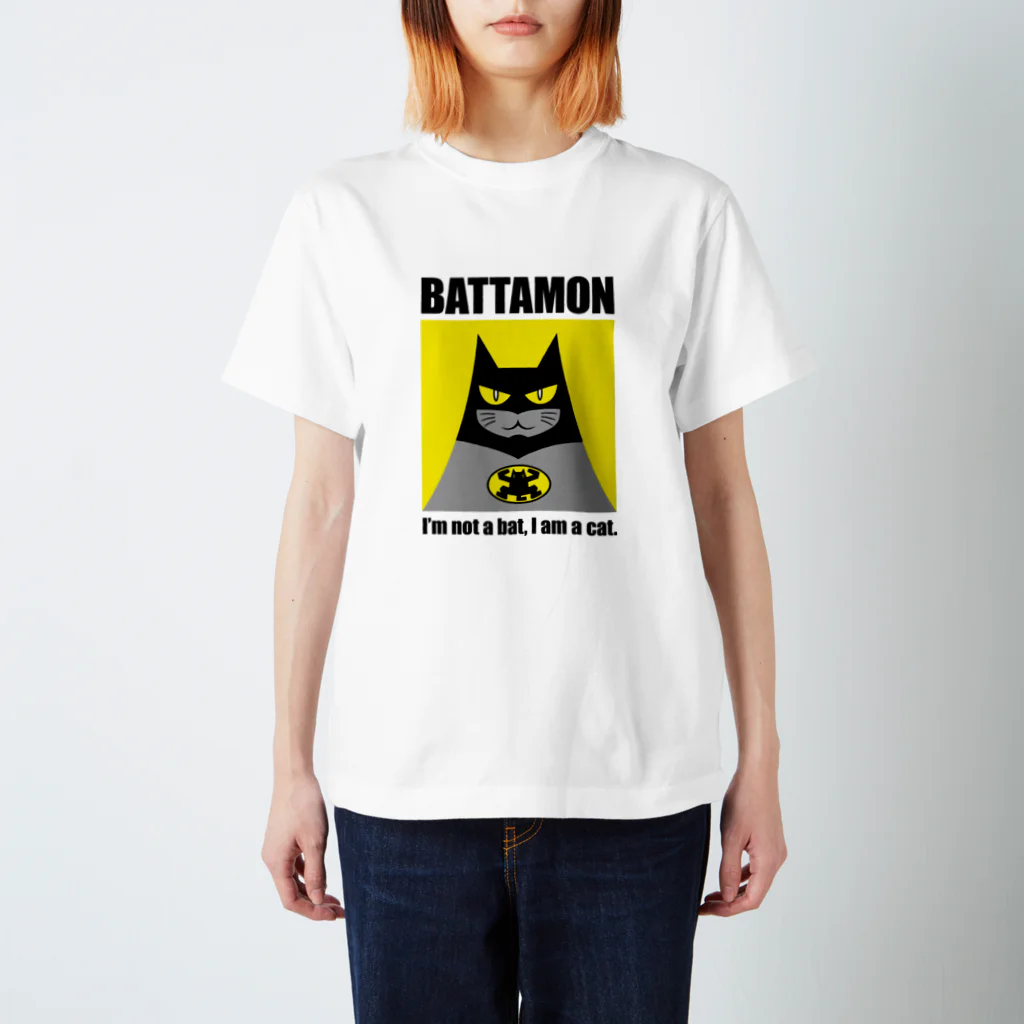 Neko-Shika-Katanのバッタモン　淡色生地用 スタンダードTシャツ