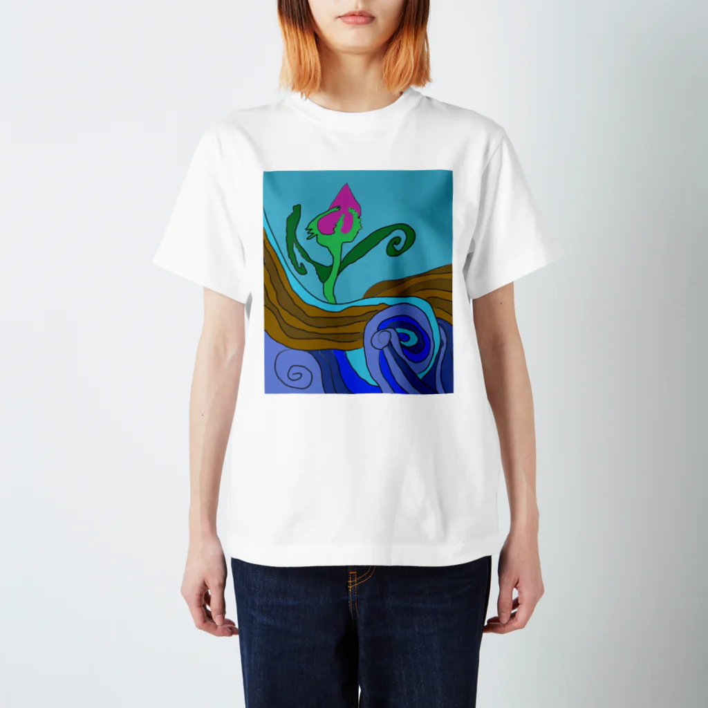 junsen　純仙　じゅんせんのJUNSEN（純仙）大地の水脈 Regular Fit T-Shirt