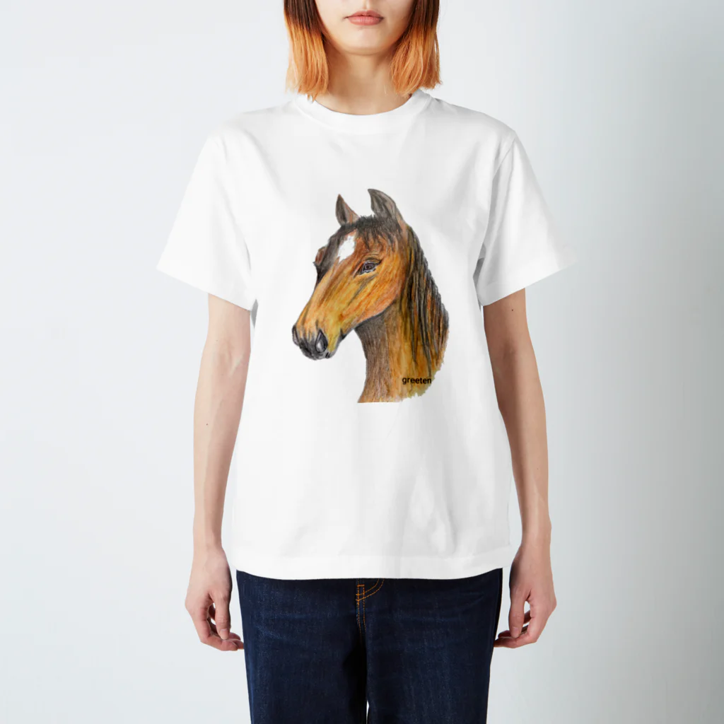 greetenの馬 アート Regular Fit T-Shirt