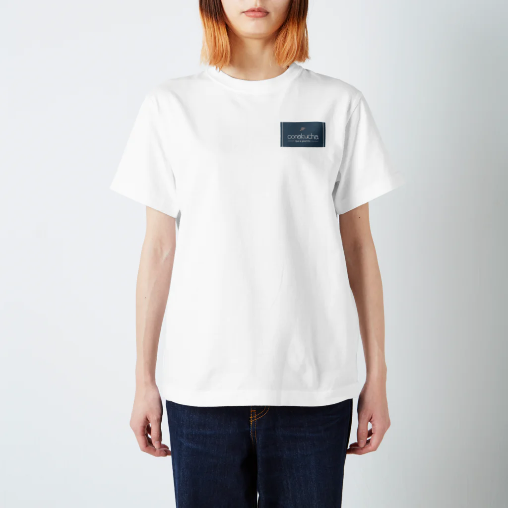 デッキ〜♪♯のconakucha(コナクチャ)ブルーグレーカラー Regular Fit T-Shirt