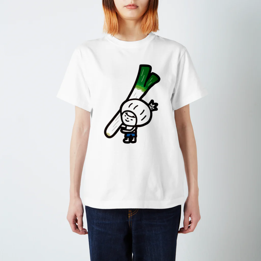 きくのらくがきのねぎときく Regular Fit T-Shirt