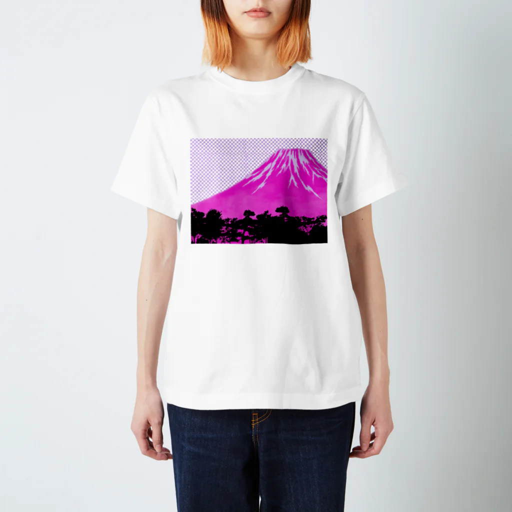 NOBURINのPINK FUJI スタンダードTシャツ