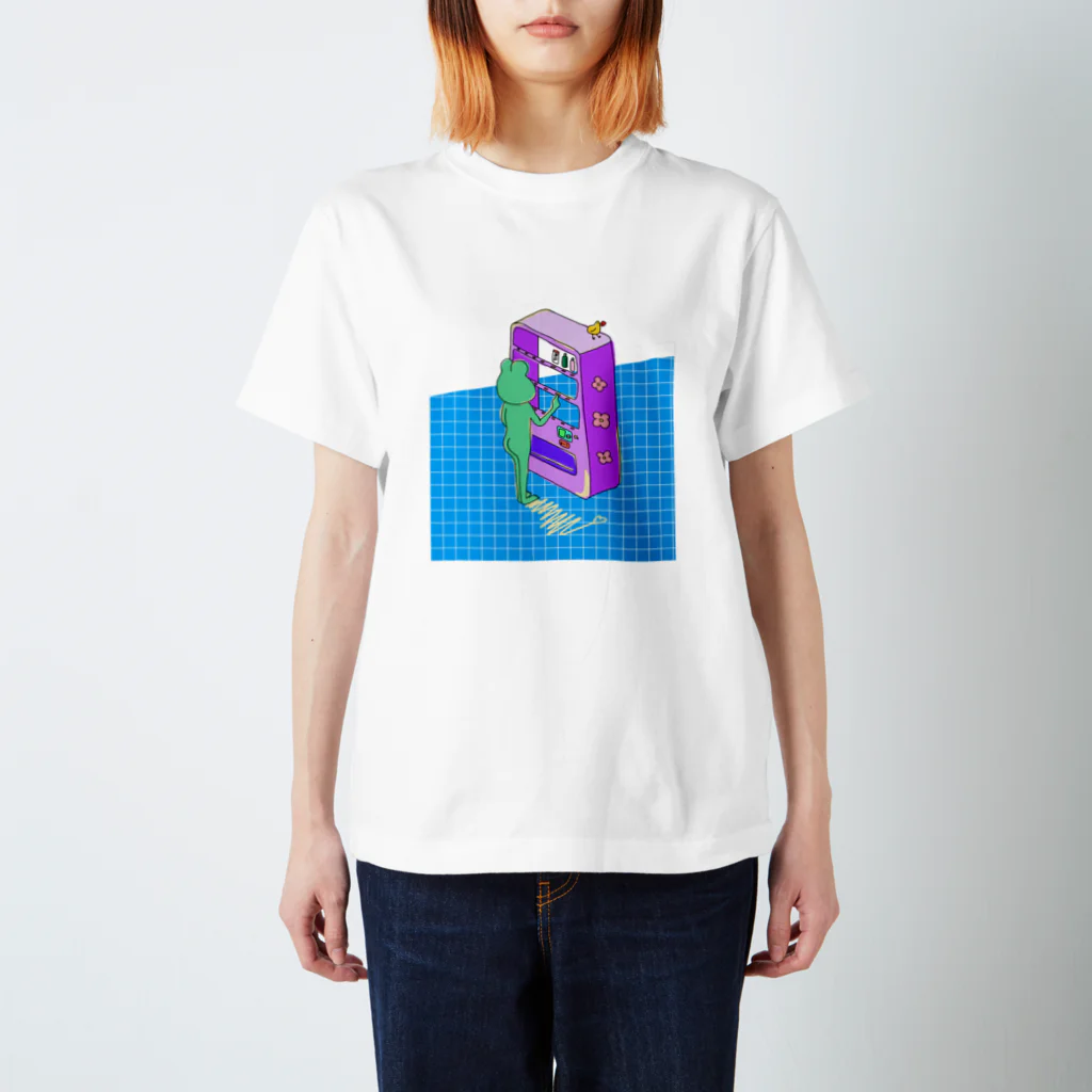 かりんのはなかえるわーるどの水分補給かえる スタンダードTシャツ