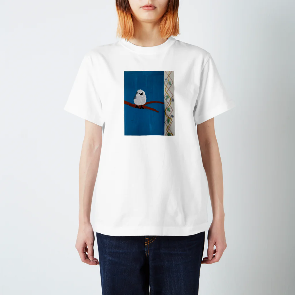 zimei-diary のシマエナガと唐草 スタンダードTシャツ